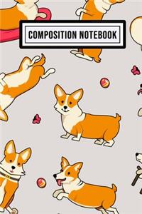 Corgi Composition Notebook