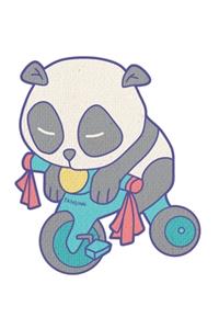 Sporty Panda Bike Notebook
