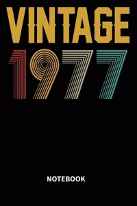 Vintage 1977 Notebook