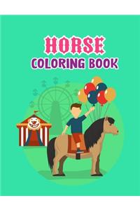 Horse coloring book