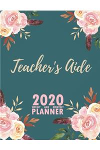 Teacher's Aide 2020 Weekly and Monthly Planner