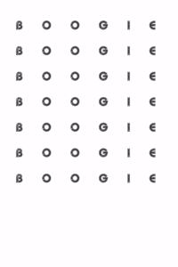 Boogie Minimalist Retro 120 Page Notebook Lined Journal