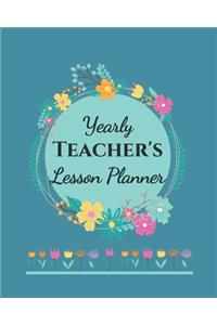 Yearly Teacher's Lesson Planner