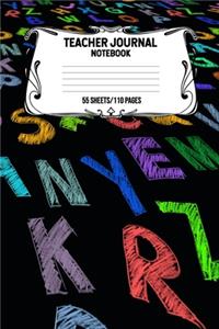 Teacher Journal Notebook 55 Sheets/110 Pages