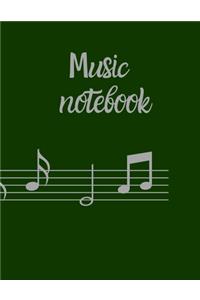 Blank Sheet Music Notebook, Notebook for Musicians, Music Composition Notebook