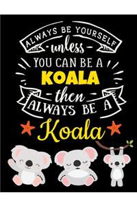 Koala Black Paper Notebook