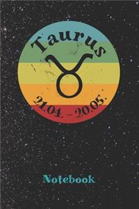 Vintage Zodiac Taurus Notebook