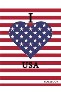 I Love USA Notebook