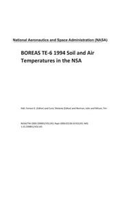 Boreas Te-6 1994 Soil and Air Temperatures in the Nsa