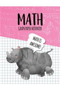 Math Graph Paper Notebook