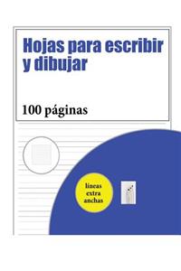 Hojas para escribir y dibujar