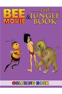 Bee Movie and Jungle Book Coloring Book: 2 in 1 Coloring Book for Kids and Adults, Activity Book, Great Starter Book for Children with Fun, Easy, and Relaxing Coloring Pages