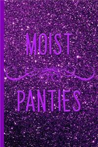 Moist Panties, Royal Purple Glitter Design