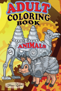 Adult Coloring Book Animals