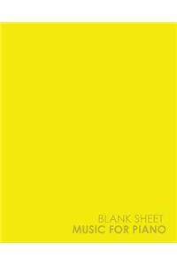 Blank Sheet Music for Piano