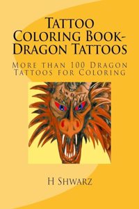 Tattoo Coloring Book-Dragon Tattoos