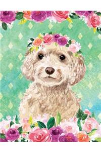 My Big Fat Journal Notebook For Dog Lovers Cockapoo In Flowers