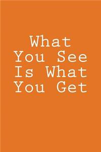 What You See Is What You Get