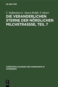 Die Veranderlichen Sterne Der Nördlichen Milchstraßse, Teil 7