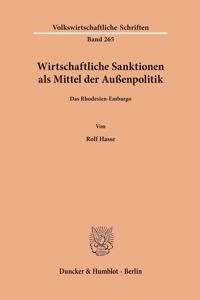 Wirtschaftliche Sanktionen ALS Mittel Der Aussenpolitik