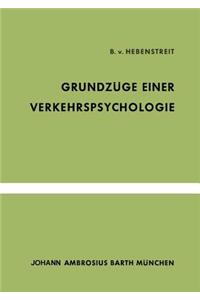 Grundzüge Einer Verkehrspsychologie