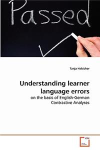 Understanding learner language errors