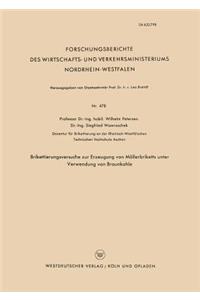 Brikettierungsversuche zur Erzeugung von Möllerbriketts unter Verwendung von Braunkohle