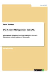 C-Teile-Management bei KMU