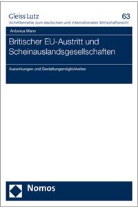 Britischer Eu-Austritt Und Scheinauslandsgesellschaften
