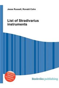 List of Stradivarius Instruments