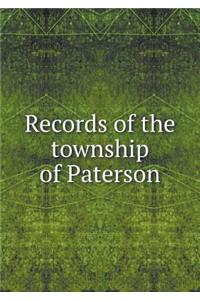 Records of the Township of Paterson