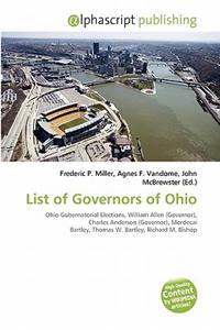 List of Governors of Ohio