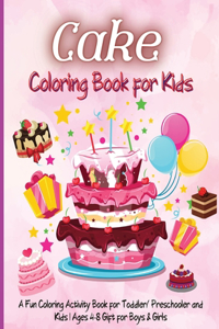 Cake Coloring Book for Kids