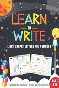 Learn to Write Handwriting Workbook for Preschoolers