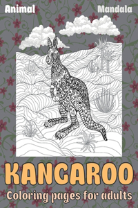 Mandala Coloring pages for Adults - Animal - Kangaroo