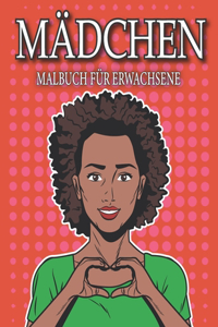 Mädchen Malbuch für Erwachsene