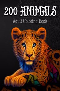 Adult Coloring Book Animals