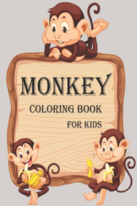 Monkey Coloring Book For Kids