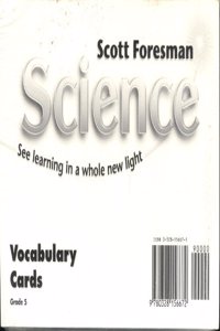 Science 2006 Vocabulary Cards Grade 5