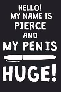Hello! My Name Is PIERCE And My Pen Is Huge!