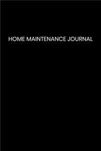 Home maintenance journal