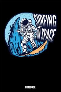 Surfing In Space Notebook
