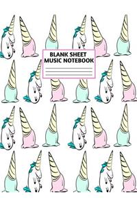 Blank Sheet Music Notebook