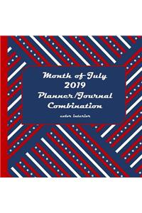 Month of July 2019 Planner/Journal Combination