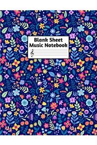 Blank Sheet Music Notebook