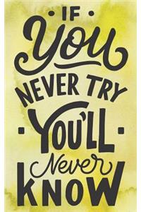 If You Never Try You Never Know