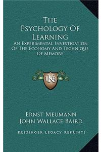 The Psychology of Learning