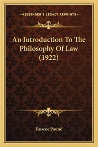 Introduction to the Philosophy of Law (1922)