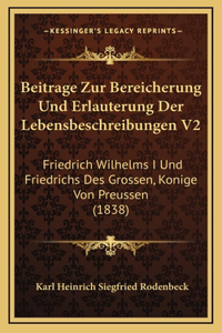 Beitrage Zur Bereicherung Und Erlauterung Der Lebensbeschreibungen V2