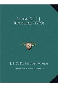 Eloge De J. J. Rousseau (1790)